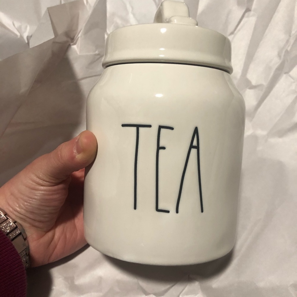 Rae Dunn tea canister